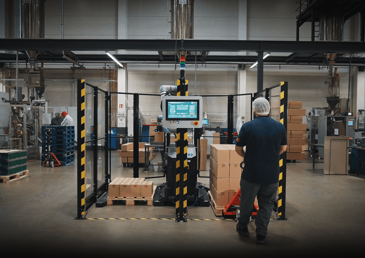 Unchained Robotics Integrates Beetronics Displays in Palletizing Systems