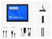 10 Zoll Touchscreen Metall (4:3)