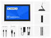 13 Zoll Touchscreen Metall