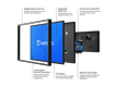 19 Zoll Monitor Metall