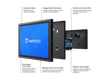 22 Zoll Touchscreen Metall