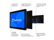 10 Zoll Touchscreen Metall (High-Brightness)