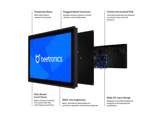 12 Zoll Touchscreen Metall (High-Brightness)