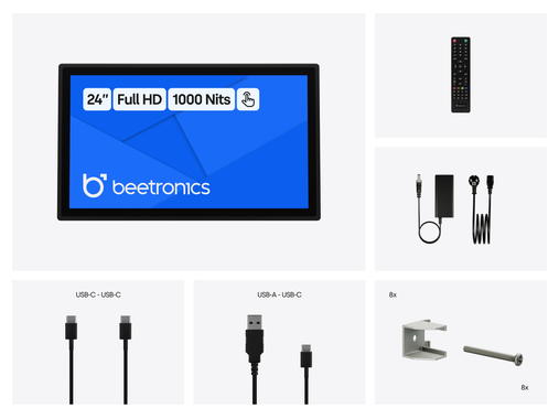 24 Zoll Touchscreen Metall (High-Brightness)