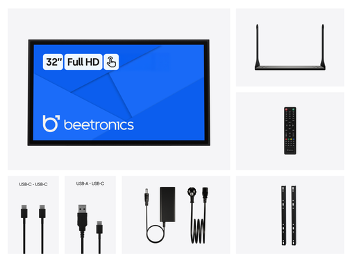 32 Zoll Touchscreen Metall