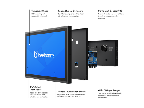 12 Zoll Touchscreen Metall