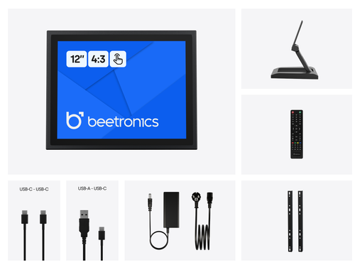 12 Zoll Touchscreen Metall (4:3)