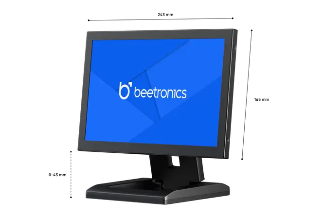 10 Zoll Monitor Metall