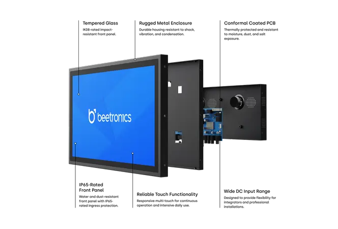 27 Zoll Touchscreen Metall