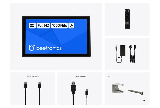 22 Zoll Touchscreen Metall (High-Brightness)
