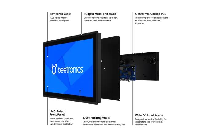 19 Zoll Touchscreen Metall (High-Brightness)