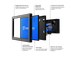 8 Zoll Monitor Metall